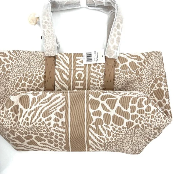 Michael Kors Cream and Tan Tote Bag - Picture 4 of 13